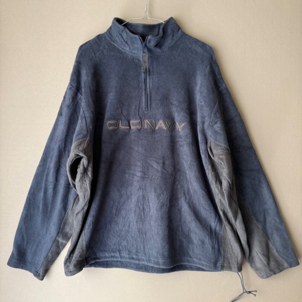 Old Navy sz XXL‎ blue fleece pullover NWOT